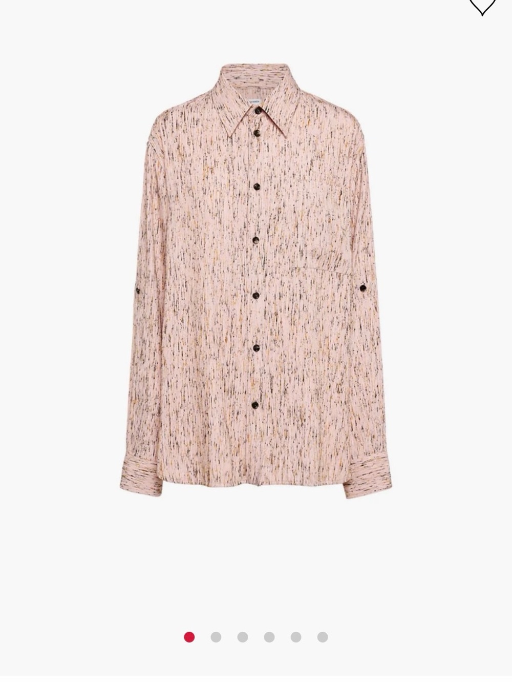 Bottega Veneta Pink Textured Long-Sleeve Button-Down Shirt